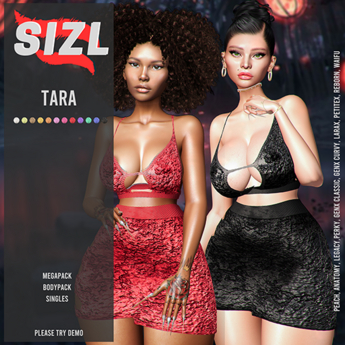 Second Life Marketplace - SIZL TARA SET GENX CURVY [UNPACK]